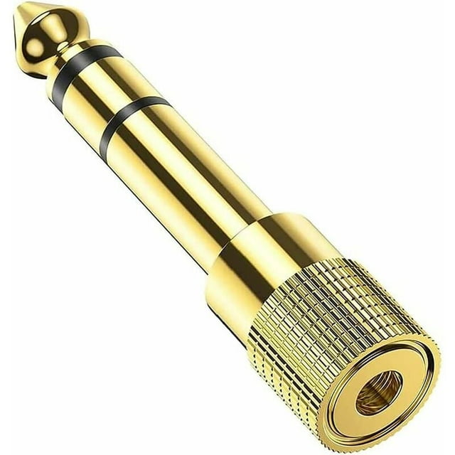 6.35mm Male to 3.5mm Female Jack Adapter, Headphone Audio Jack for Audio Mixer/Electric Piano/Keyboard