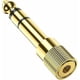 thumbnail image 1 of Adaptador de conector macho de 6,35 mm a conector hembra de 3,5 mm, conector de audio para auriculares para mezclador de audio/piano eléctrico/teclado, 1 of 5