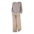 thumbnail image 4 of Nmmued Linen Sets for Women 2 Piece, Pants Sets Women 2 Piece Outfits, Gauze Sets for Women 2 Piece, Travel Outfits for Women, Linen Pants Set, Beige L, 4 of 4