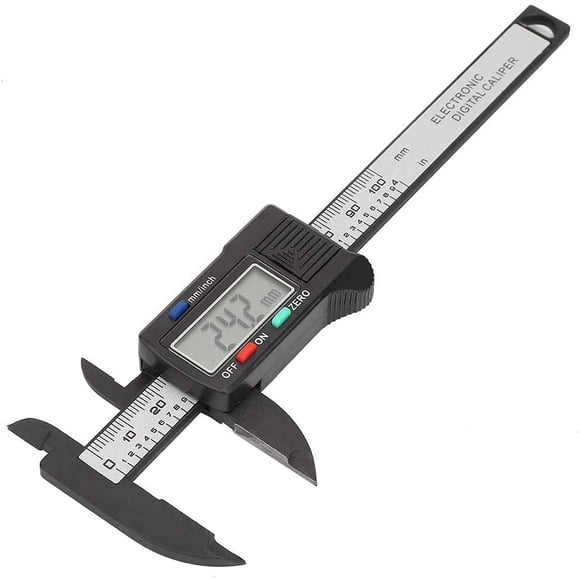 Digital Caliper, Advanced Design with Large Lcd Screen for Clear Reading, Lightweight & Portable Plastic Tool for Diy Projects, Archaeology, Jewelry Making (Size: 100mm)