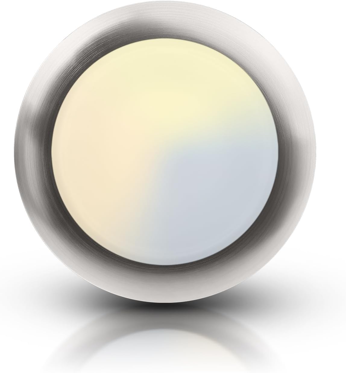 Lumière Disque à LED, 6 Pouces Nickel Brossé Aluminium Dimmable ...