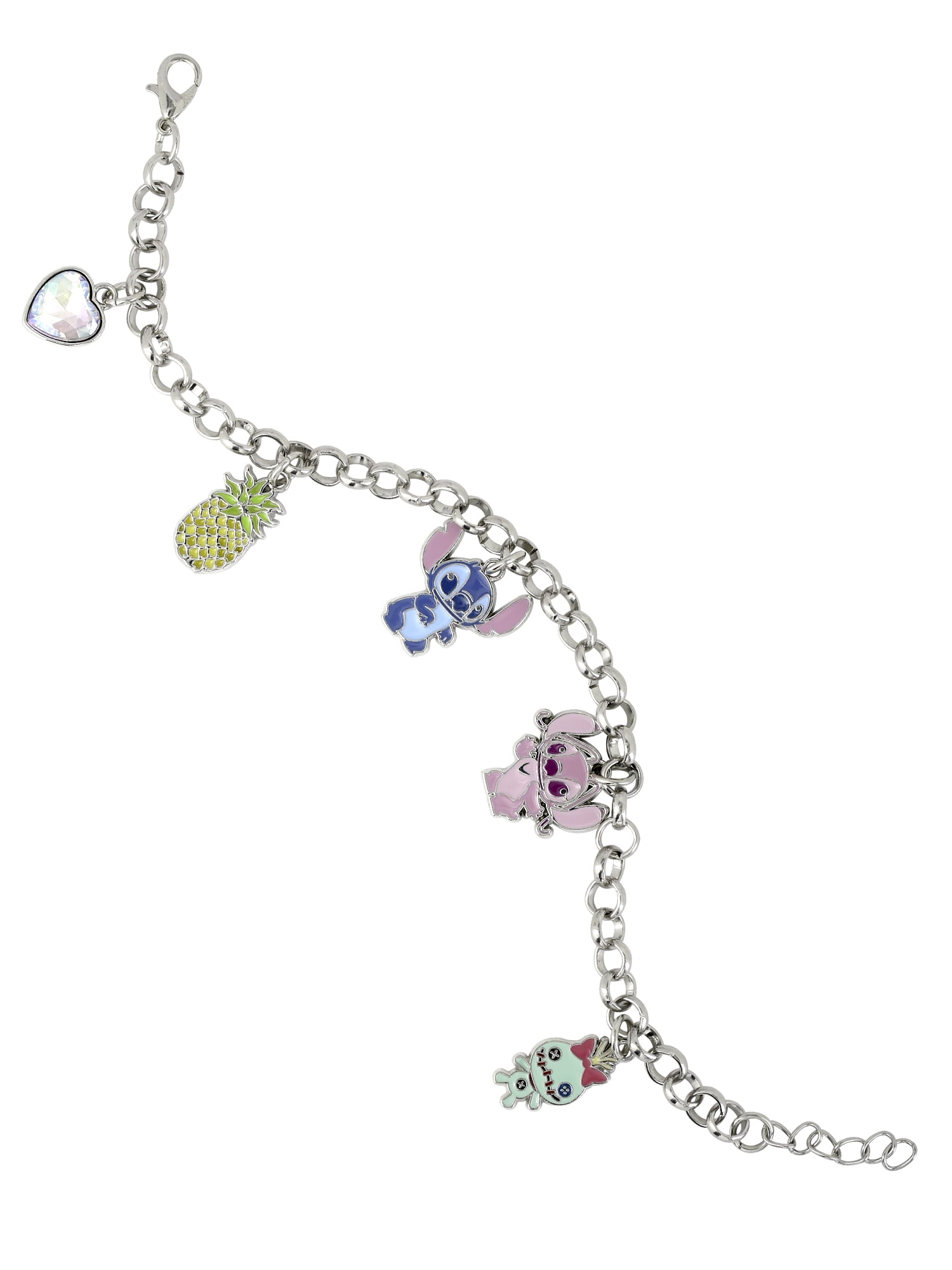 Disney Stitch Charm Bracelet with Playful Decorative Accents