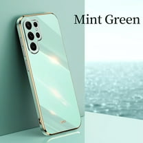 Nalacover For Samsung Galaxy S21 FE Case,Luxury Stylish Plating and Soft TPU Glossy Anti-Scratch Rubber Anti-drop Shockproof Ultra Slim Fit Back Phone Cover.For Samsung Galaxy S21 FE,Green