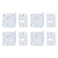 thumbnail image 3 of Sonew 4PCS Support de Rail de Lit Ferrures de Rail de Lit en Acier Inoxydable Robustes pour Lit OCH, 3 of 8