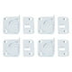 thumbnail image 5 of 4 piezas de soporte de riel de cama de acero inoxidable resistente, accesorios de riel de cama para reposapiés de marco de cama, 5 of 10