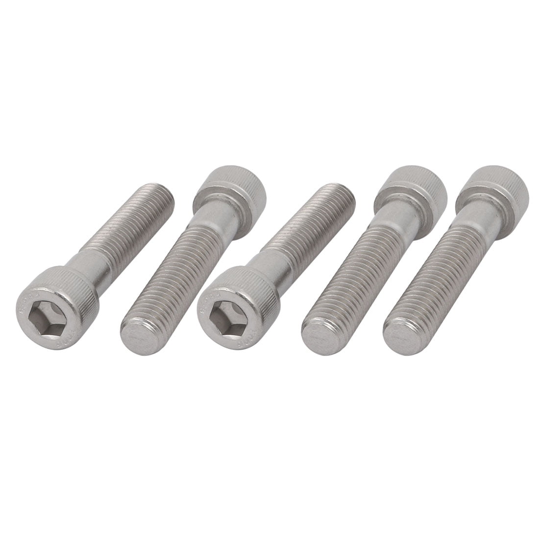 Unique Bargains 1/213 x 21/2" Stainless Steel Partially Thread Hex Socket Head Cap Screw 5pcs