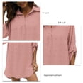 thumbnail image 4 of Traje de baño para mujer, traje de baño de gasa informal suelto, traje de baño para playa, camisa de vestir larga, 4 of 5