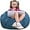 Blue, variant on Classic Bean Bag Chair, with Faux Rabbit Fur Cover for Teens and Kids,2.5 feet Round Fluffy Bean Bag Sofa