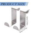 thumbnail image 3 of 2Pcs Over The Door Hooks Z-Shaped Hanging Hooks Dual Head Fits 2" & 1" Door Widths, Reversible Single Hanger Hook for Over The Door, Bathroom, Kitchen, Cupboard, Drawer, 3 of 8