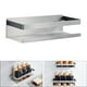 thumbnail image 3 of Especiero de pared de acero inoxidable, estante de almacenamiento de vidrio para cocina L, 3 of 8