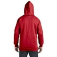 thumbnail image 2 of The Hanes 97 oz Ultimate Cotton 90/10 Full-Zip Hood - DEEP RED - XL, 2 of 4