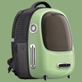 thumbnail image 3 of PETKIT Sac à Dos Vert pour Animaux de Compagnie, Sac de Voyage Imperméable Transparent (Vert), 3 of 6
