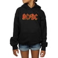 thumbnail image 3 of AC/DC Girls Distressed Red Logo Hoodie, 3 of 5
