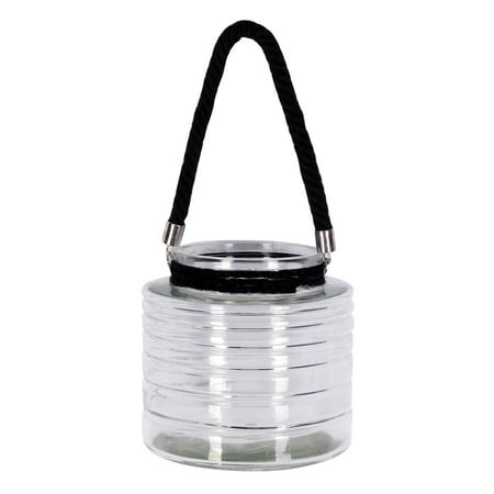 A&B Home Seward Candle Lantern  Short-Color:Clear Style:Urban Industrial(3 piece)