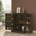 thumbnail image 2 of Boahaus Liverpool Modern Bar Cabinet, Wine Storage, 2 Doors, 1 Drawer, Brown, 2 of 5