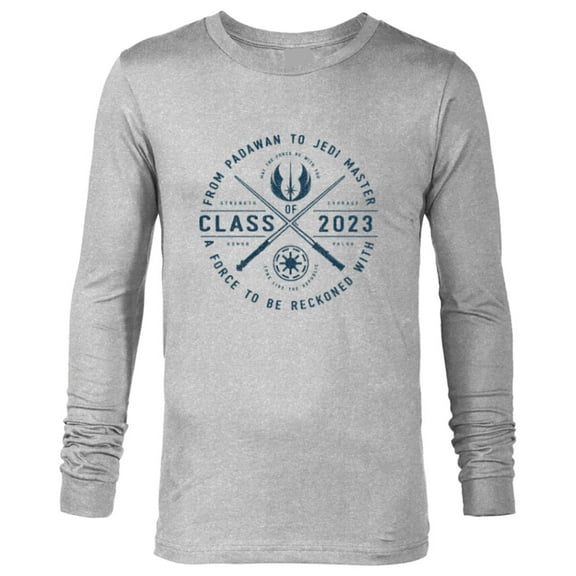 Star Wars Class of 2023 Graduation Jedi Academy - Long Sleeve T-Shirt for Men - Customized-Athletic Heather