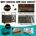 thumbnail image 3 of Meuble Cage pour Chien en Bois - Chenil Intérieur Robuste avec Roues (Rustique, Taille M01-S) pour Grands/moyens Chiens, Style Table d'Appoint, 3 of 7