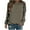 Coffee, variant on VANLOFE Women's Solid Color Long Sleeve Sweatshirt O-Neck Sweatshirt for Women Women's Soft Warm Beige Sweatshirt M
