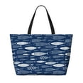 thumbnail image 2 of Fotbe Ornamental Fish Bolsa de Viaje para Playa - Resistente al Agua, Bolsa Tote de Gran Capacidad y Ligera con 7 Bolsillos para Mujeres y Hombres, 2 of 7