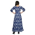 thumbnail image 3 of Moomaya Robe Longue à Col Rond à Manches 3/4 pour Femmes Grande Taille Vêtements d'Été, 3 of 3