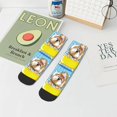 thumbnail image 5 of Salouo Dog Takes a Bath in the Bathtub Pattern Unisex Middle Tube Socks,Middle-Finger Knee High Socks Over The Calf Tube Stocking Crew Stockings for Women and Men Tube Socks, 5 of 8
