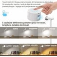 thumbnail image 2 of Lámpara de escritorio LED, lámpara de noche regulable con lámpara de mesa recargable desmontable, control táctil, luz de lectura para niños, 3 niveles de brillo, 3 temperaturas de color, 2 of 5