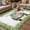 Forest Green, variant on Spring Easter Outdoor Rug for Patio/Deck/Porch, Non-Slip Large Area Rug 4 x 6 Ft, Easter Eggs Bunny Truck Botanical Green Plaid Indoor Outdoor Rugs Washable Area Rugs, Camping Rug Carpet Runner