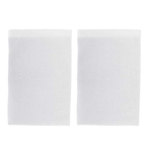 2 Pieces Cloth 14 Count Stitch Fabric for Embroidery, Stitch and Needlework, White, 11 by 17-Inch
