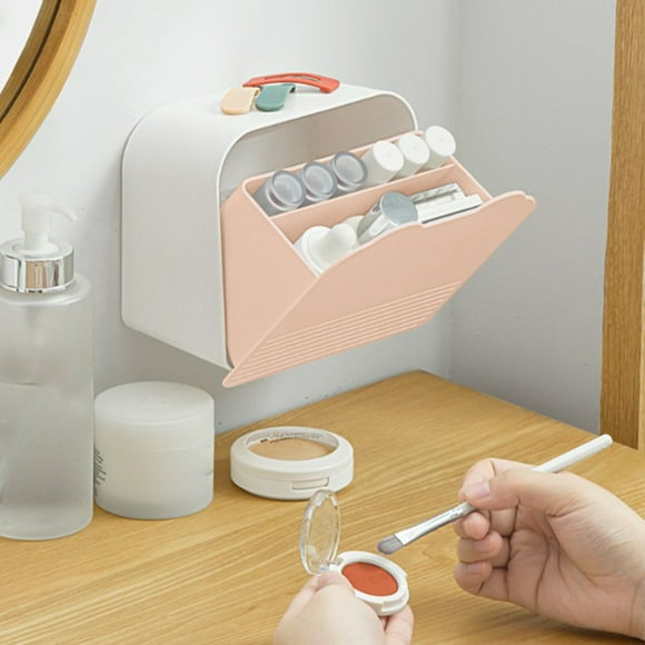 Xuniizn Storage Box Bathroom Vanity Storage Box Napkin Wall Rack Dispenser Napkin Storage Box Cotton Ball Napkin Ball Box Cotton Pad