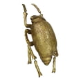 thumbnail image 6 of Modern Chic Gold Leaf Carpet Beetle Resin Wall Sculpture Or Table Decor, 6 of 10