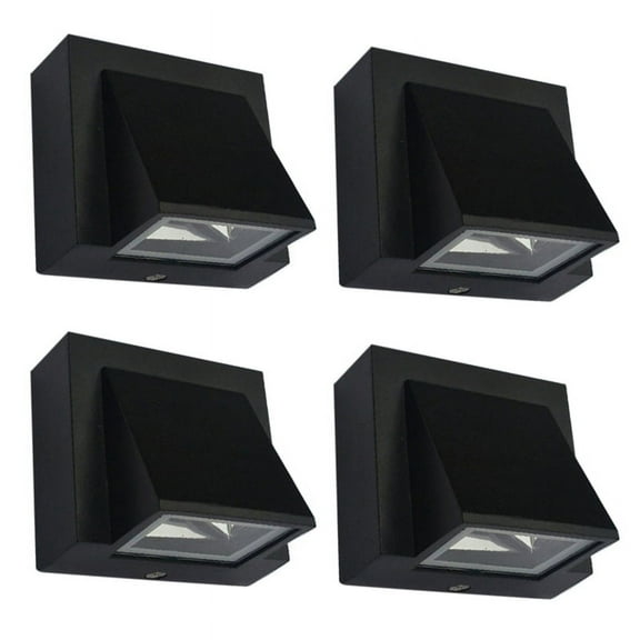 4X 5W Modern LED Wall Light Outdoor Waterproof Wall Lamp Perfect for Corridor Courtyard Gate Terrace Balcony Garden