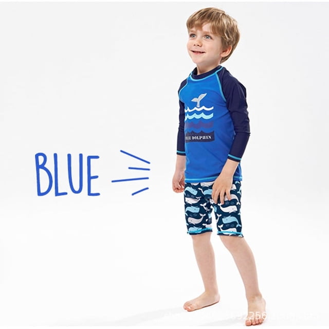 Traje de baño para niños Traje de buceo con protección solar de manga larga para bebés Traje de baño de aguas termales cálido de secado rápido para niños