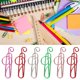 thumbnail image 4 of Clip para carpeta, 25 piezas/caja, 5 colores, clip para papel musical, material escolar, elaborado con cuidado, 4 of 8