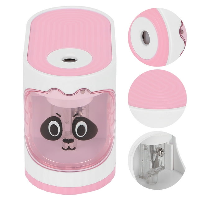 Electric Pencil Sharpener Portable Cute Pencil Sharpener Helical Blade To Fast Sharpen Pencil Sharpeners USB Battery Operated For Classroom