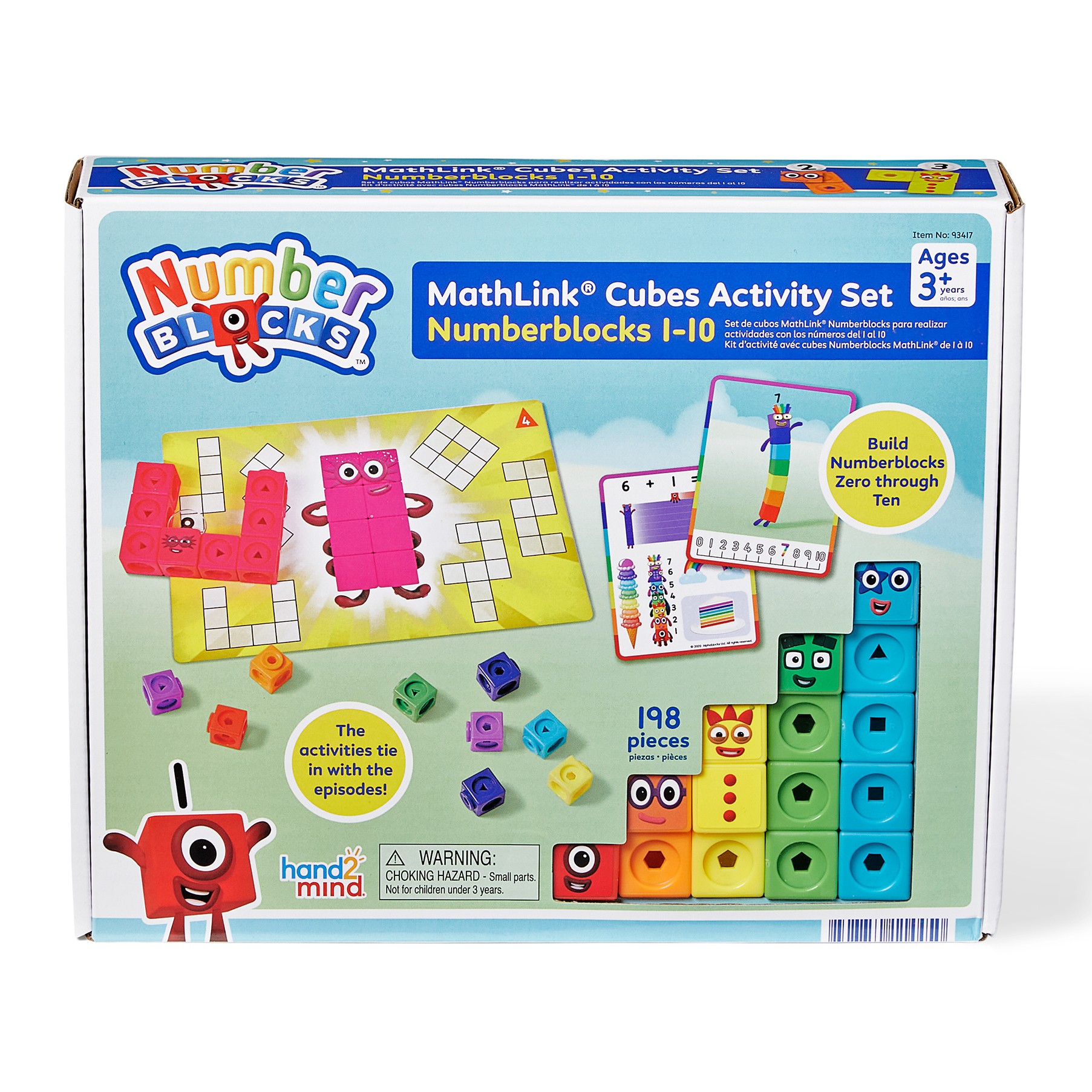 hand2mind Numberblocks 1-10 MathLink Cubes Activity Set photo 6