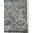 thumbnail image 4 of EORC BLUE / SILVER Hand Knotted Wool Contemporary Agra Rug, 8' x 10, 4 of 6