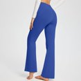 thumbnail image 4 of Pantalones de yoga estilo bota con cintura cruzada para mujer, pantalones de entrenamiento deportivos estilo bota sin perspectiva, 4 of 7