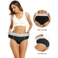 thumbnail image 3 of POKARLA Women's High Waisted Cotton Underwear Soft Breathable Panties Stretch Briefs Regular & Plus Size 5-Pack, 3 of 6