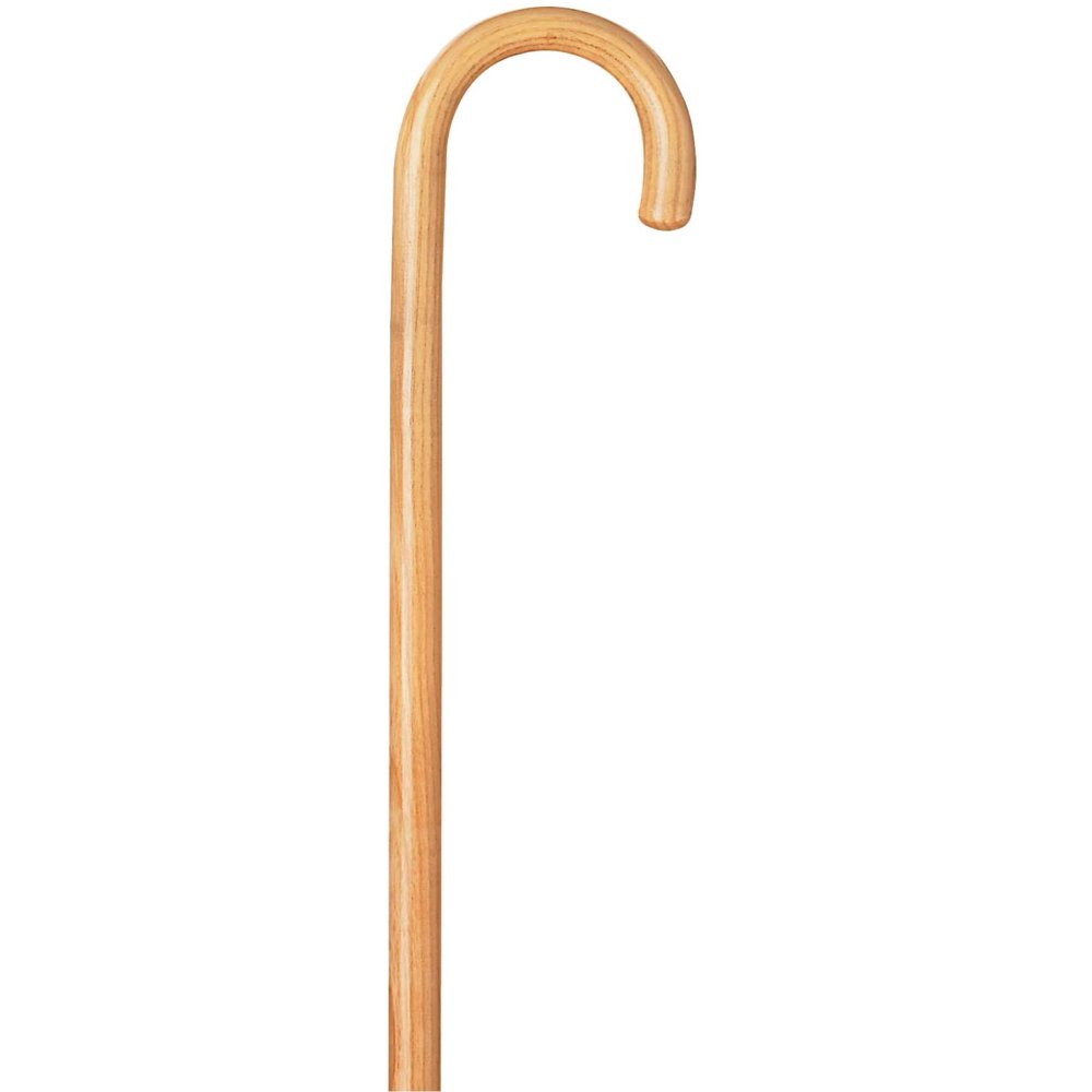 Solid Wooden Walking Cane w/ Round Handle