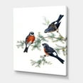 thumbnail image 3 of Designart ' Vintage Countryside Birds On Branch III ' Farmhouse Canvas Wall Art Print, 3 of 4
