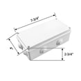 thumbnail image 5 of Junction Box, Ip65 In Abs Plastic, Waterproof Exterior, White, 200 X 100 X 70 Mm, 5 of 5