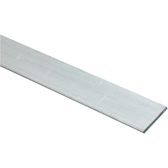 National Aluminum Flat Bar Flatbar - Mill Finish - 1.5 x 36 x 0.13 In Silver