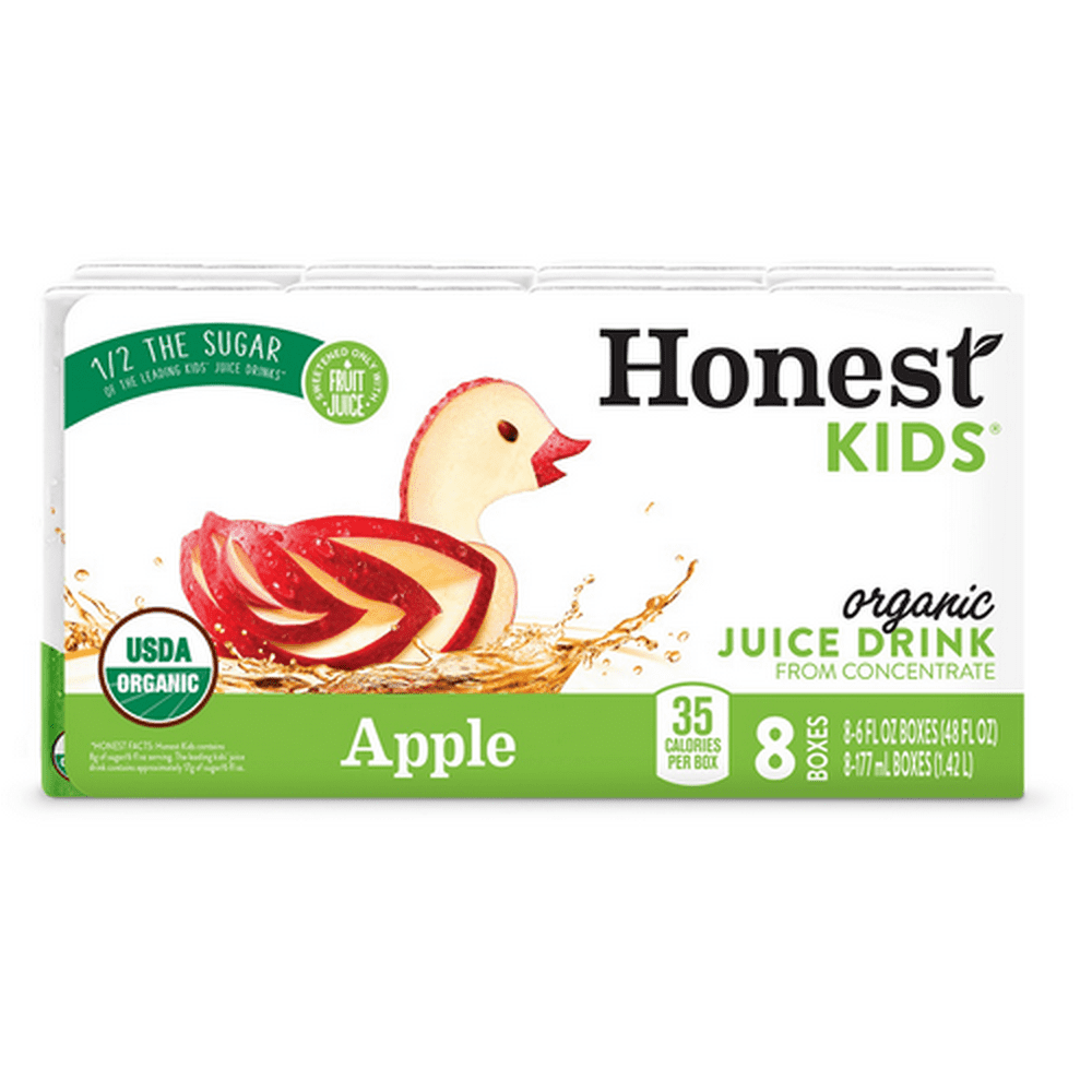 Honest Kids Organic Apple Juice Drink 8pk 6 Fl Oz Box Walmart honest-kids-organic-apple-juice-drink-8pk-6-fl-oz-box-walmart