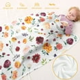 thumbnail image 5 of Baby Blanket for Boys Girls, Soft Flannel Throw Blanket & Watercolor Floral for Newborns Toddlers, Multicolor Flowers Printed Toddler Blanket for Napping at School or Bed, Birthday Gift(40"x50"), 5 of 7