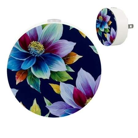 

YZUOUZY Night Light Night Lights Small Bedside Lamps Set of 2 Lotus Art Painting Transparency