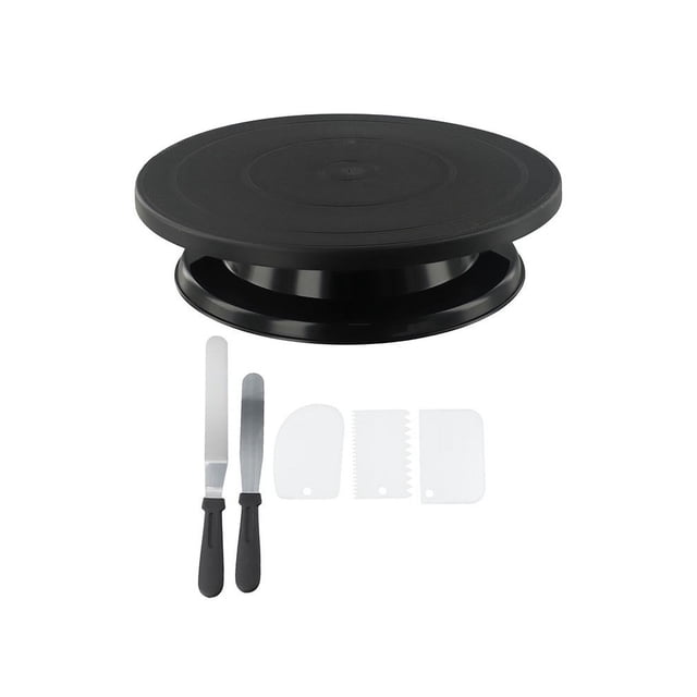 Kit de decoración de pasteles giratorio de 6 piezas Herramienta de accesorios para hornear