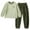 1Green807, variant on ANINEO Outfit Sets Cozy Flannel Outfit Kids Warm Sleep Boys Girls Comfortable Home Wear Children Soft Thick For Cold Weather Fashionable Long Sleeve O-Neck Shirts And Pants Clothes Sets