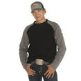 thumbnail image 2 of Rasco Fr Mens  Rasco Grey/Black Henley Flame Resistant T Shirt M Mulitcolor, 2 of 5