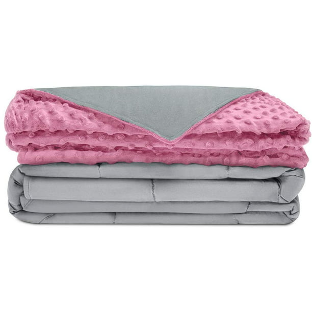 Adult Cooling Weighted Blanket & Removable Cover | 15 lbs | 60"x80