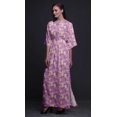 thumbnail image 2 of Bimba Robe Kimono Imprimée à l'Aquarelle de Fleurs de Pommier en Rayonne Manches Longues Maxi Fendue d'Été-TTTG, 2 of 6